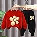Red Boy Girl 2025 Children Boy Girl Outfit Tracksuits Floral Tops Pants Outfits Sweatshirt Tracksuits for Child Sport Gym Match Pullover Two Piece Outfit Tracksuits 2025 3 Years