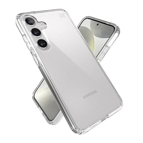 Speck Presidio Perfect Clear Samsung Galaxy S24+ Case - Drop & Camera Protection, Wireless Charging Compatible, Shock Absorbant