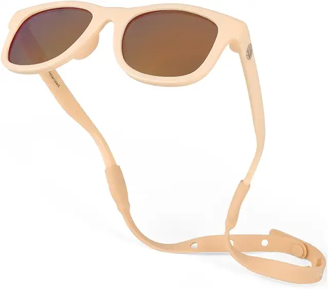 Gafas de sol para bebé irrompibles y flexibles con correa, 0-24 meses