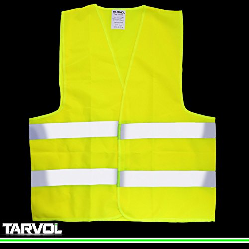 Safety Reflective Vest (Ultra High Visibility Bright Neon Yellow) Perfect For Running, Jogging, Walking, Construction, Cycling, Motorcylcle Riding, And More! #TOP2