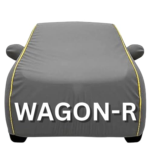 Image of Avecrew Waterproof Car Cover with Cotton Lining & Heavy Buckle (Grey, wagno R)