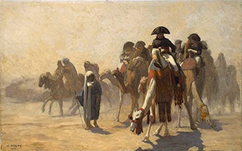 Tableau Napoléon en Égypte Jean-Léon Gérôme | Toile murale salon 60x90cm