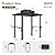 Aoxun Grill Gazebo 8 x 5FT, Aluminum BBQ Gazebo with Double Polycarbonate Top, Grill Canopy Hardtop with Shelves for Lawn, Patio, Garden