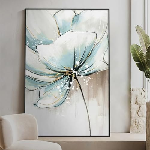 Peintures murales de fleurs de style aquarelle sur toile premium - 3