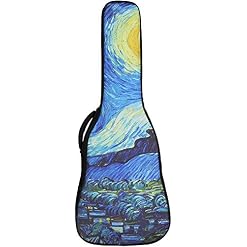 MQJ Sac À Guitare Acoustique de 36 Pouces 41 Pouces Épaissie Épaule Guitare Étui À Dos À Dos À Bandoulière Réglable Case… - Les Beatles, Paul McCartney, John Lennon, RIngo Starr, George Harrison