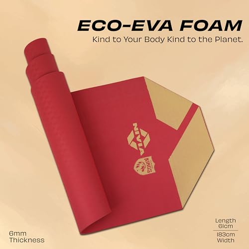 Image of Nivia Spark EVA Yoga Mat for Men & Women, Exercise Mat for Home Workout, Gym Exercise Mat