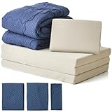 昭和西川 寝具 7点セット カバー付き シングル ふとんセット マットレス 低反発 高反発 敷布団 365日使える 2枚合わせ掛け布団 (合掛け・肌掛け) まくら 新生活 PLAID2 ネイビー