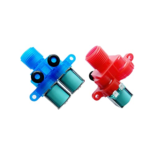 Image of 2023 Upgraded OEM Water Inlet Valve Kit W10240948 (Hot) and W10240949 (Cold) Replaces W11168743, WPW10240948, W10921515, WPW10240949 etc
