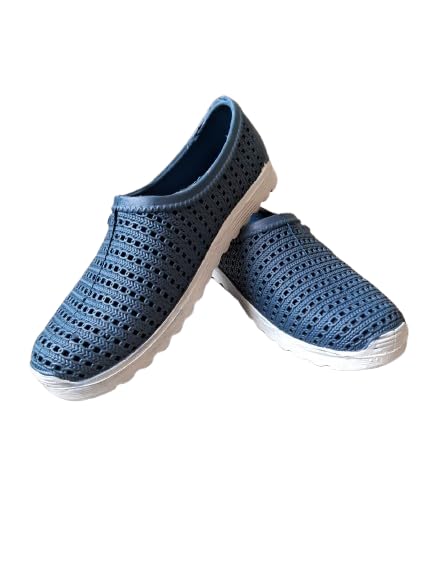 Girls & Women Rainy Footwear | Waterproof Rubber Ballet Flats | Soft Comfortable Monsoon Shoes for Ladies I Sony Navy Blue-image-18