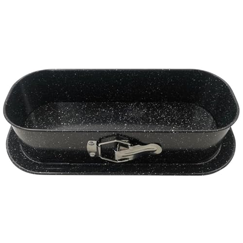 KINGHOFF KH-1785 Moule à gâteau, extensible, revêtement marbré, 34,5 x 15,5 cm