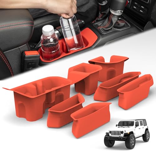 Porte-gobelet silicone rouge Jeep Wrangler pour stopper les coulures