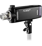 Godox AD200Pro Pocket Flash 200Ws, 2.4G TTL 1/8000 0.01-1.8s Recycling 2900mAh Battery, Bare Bulb...