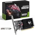 MOUGOL AMD Radeon R7 350 4GB Carte graphique à profil bas, double HDMI Ports pour Multi-Moniteur, 4GB GDDR3 128-Bit, SFF Carte vidéo de demi-hauteur pour bureau Slim PC, Prise en charge de Windows 10/8.1/7 Ordinateur GPU