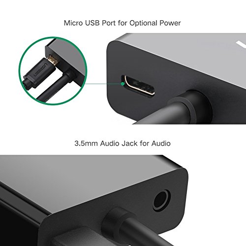 WJBCNEENT VGA to HDMI Adapter Converter 1080P with Audio USB Power Cable for Monitors HDTV Projector Desktop, Plug and Play No Driver