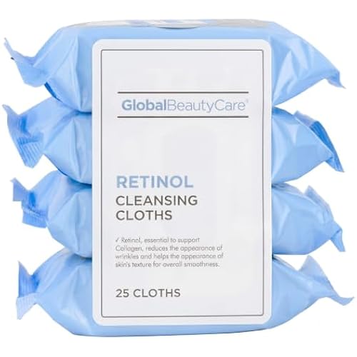 Global Beauty Care Retinol Waterproof Makeup Remover Facial Cleansing Wipes
