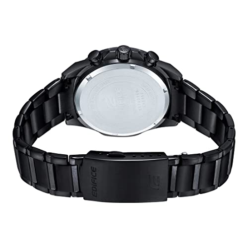 Casio Edifice EQS-940DC-1AVUDF Black Analog Dial Black Stainless Steel Band Men's Watch Solar Powered Chronograph ED548 - Image 4