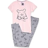 Nachthemd oder Pyjama Set. Disney Lizenzprodukt Nachtwäsche Damen-Nachthemd, Schlafanzug-Set, Baumwoll-Stoff, S, M, L, XL Gr. Small, grau