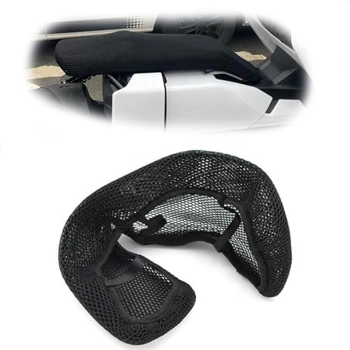 Funda de asiento para BMW CE 04 2022 con cojín protector de panal negro