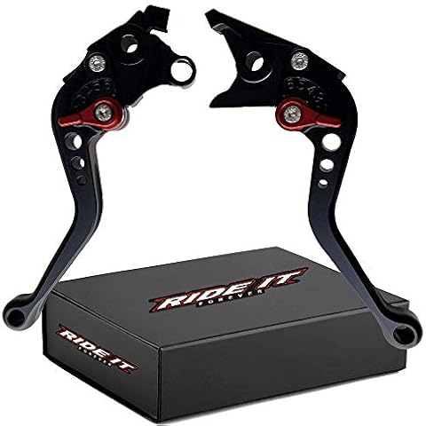 RIDE IT FOREVER Short Brake and Clutch Levers for HAYABUSA/GSXR1300 99-07,DL1000 Vstrom 02-20,GSX650F 08-15,TL1000R 98-03,SV1000/S 03-07,GSX1400 01-07,GSX1250F 10-16,GSF1250 07-15,GSF1200 01-06 Cover