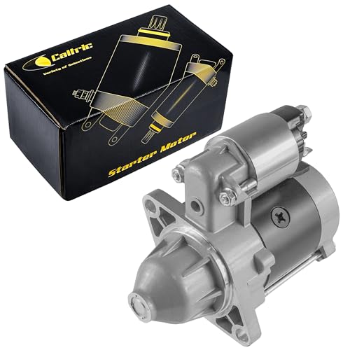 Caltric Starter Motor Compatible with John Deere SE501863 AM105575 / Kawasaki 21163-2077, 21163-2141 / Kubota E7199-63010