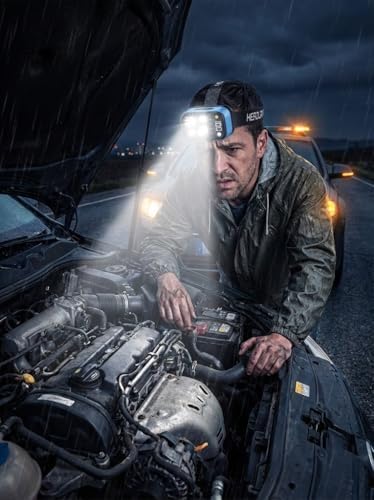 Orret Home 4 Modlu Dijital Şarj Göstergeli Kafa Lambası – Type-C Şarj Girişli, Su Geçirmez LED Fener, Kamp, Balıkçılık, Doğa Yürüyüşü ve Acil Durumlar İçin Uygun (Dijital Göster) - Görsel 2