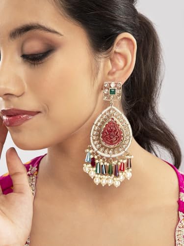Women's Coloured Tear Drop Earrings, Elegant Design