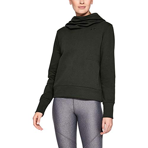 Under Armour Women's UA Cotton Fleece Logo Hoodie MD Artillery Green