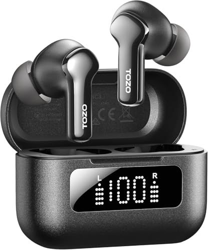 TOZO NC3 Hybrid Active Noise �C���z�� bluetooth ���C�����X�C���z�� �A�N�e�B�u�m�C�Y�L�����Z�����O 45dB�ጸ ���^ �y�� ���K ���ቹ�� �g�F�n���� �J�X�^��EQ �A�v���Ή� �O����荞�� IPX8�h�� �ő��6