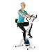 Capital Sports Azura Air - Bicicleta estática de cardio, Plegable, Computador de entrenamiento, Pulsómetro, Sillín ergonómico, 7 niveles altura, Pedales antideslizantes, Pantalla LCD, Blanco