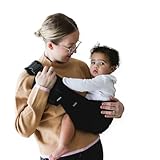 Boba Buddy Toddler Carrier Sling - 100% Cotton Baby Sling Carrier Toddler, Ergonomic with Adjustable Straps, Safety Buckle and Roomy Seat, Includes Matching Carry Bag (9–48 Months/18-44 lbs) - Black