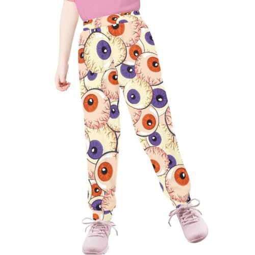 Hawapod Kids Sweatpants Elastic Waist Flap Trousers Boys Winter Lightweight Casual Kids Pants Girls 5-6 Years4
