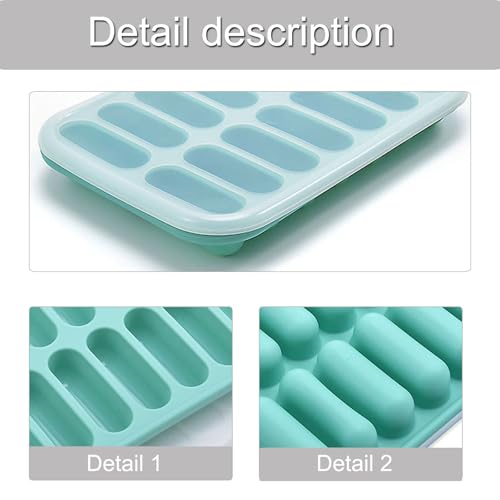 Molde flexible para cubitos de hielo de silicona grado alimenticio miniatura 3