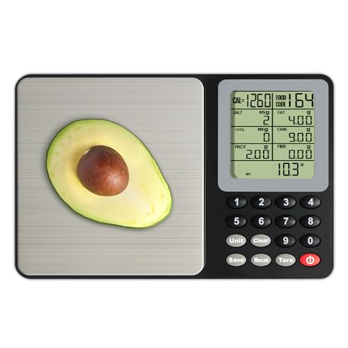 UNIWEIGH Food scales calorie counting,Kitchen Scales digital 6.6lb/3kg,Perfect for Weight Loss,Weighing Nutritional Meals Prep,Electronic Kitchen Scale with LCD Display,5 Units,Tare,Batteries Included