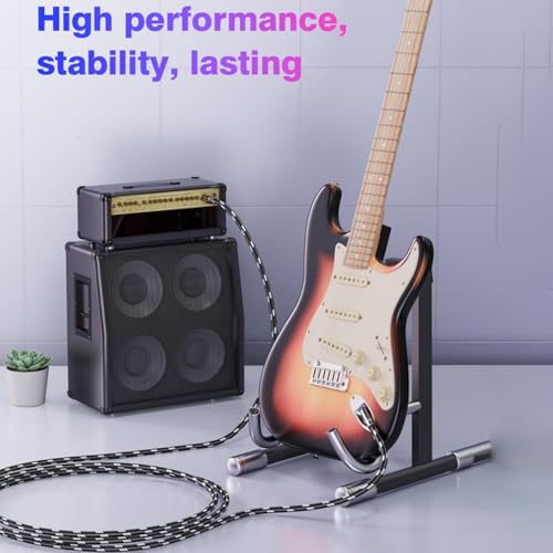 Cable de guitarra eléctrica y bajo de 3m con blindaje reforzado duradero 6