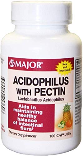 Acidophilus/Pectin, Capsule, 100Ct By Major Pharmaceuticals #TOP24
