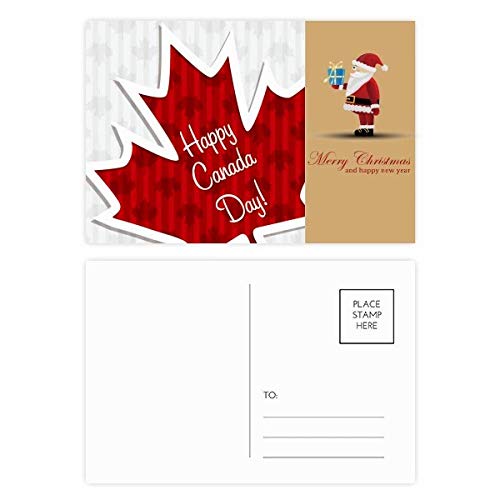 Cartes postales Canada Day et fête nationale avec finitions élégantes texture érable