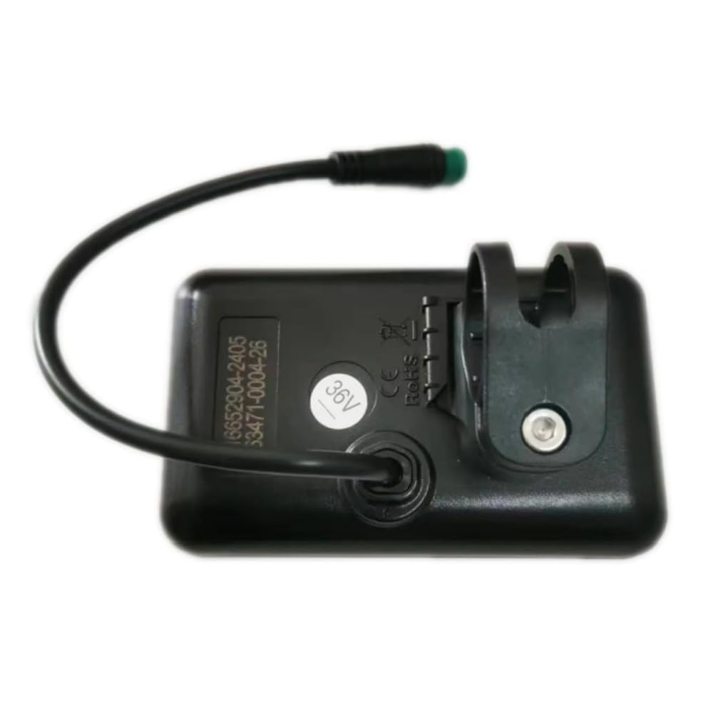 Écran LCD NULKOMMA pour vélos électriques KM529 : Compteur de Vitesse et écran pour vélo électrique 36 V / 48 V avec connecteur mâle étanche à 5 Broches et Panneau de Commande pour vélo électrique