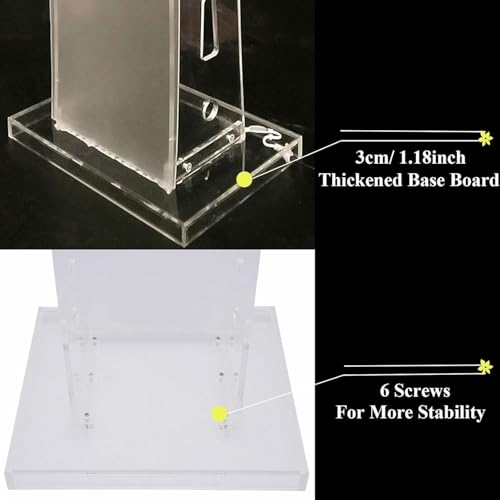 Púlpitos para iglesias de plexiglás transparente y podio portátil para conferencias 5