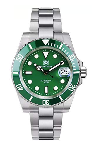 時計 Steeldive SD1953 Automatic Watch Green Steeldive Men's Automatic Watch SD1953 Stainless Steel NH35