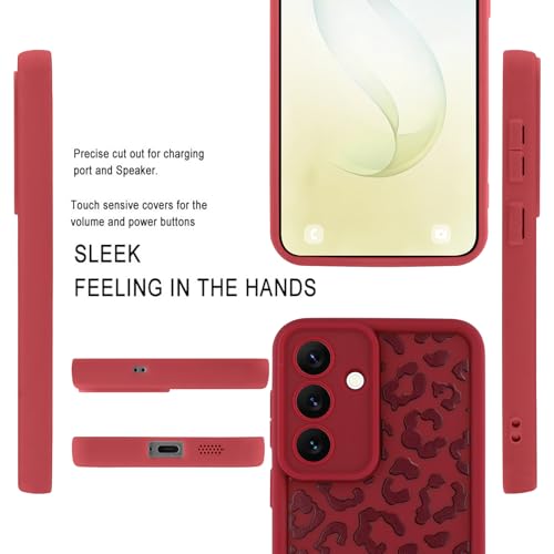 Image of Compatible with Samsung Galaxy S26 Plus Case, Wine Red