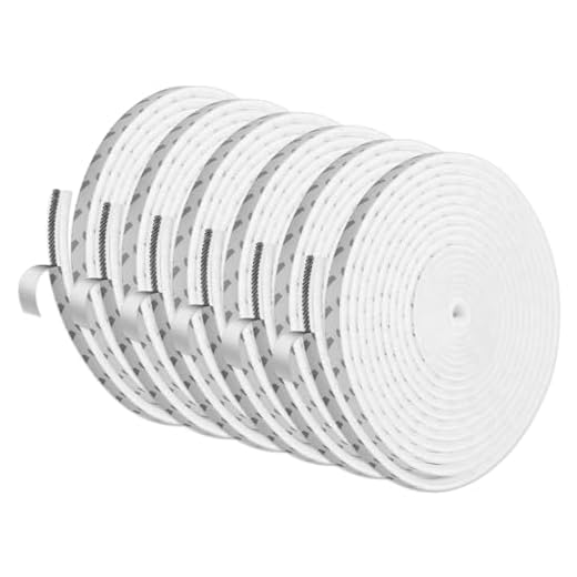 Mousyee Dörrfönstertätningsremsa, borste väderskalning, 9 x 15 mm x 6 m ljudisolerad vindtät dammtät vädertätning med högdensitets-filt, damm och dragskatt exkludera remsa för dörrar och fönster (vit)