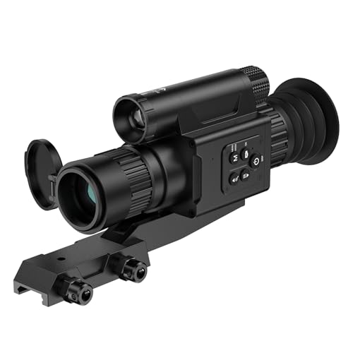 Digital Night Vision Scope, HD 4K Day & Night 5-20X Hunting Night Vision Optics with Built-in Infrared NV Scopes for Hunting Surveillance Wildlife Observation, Photo & Video Recording