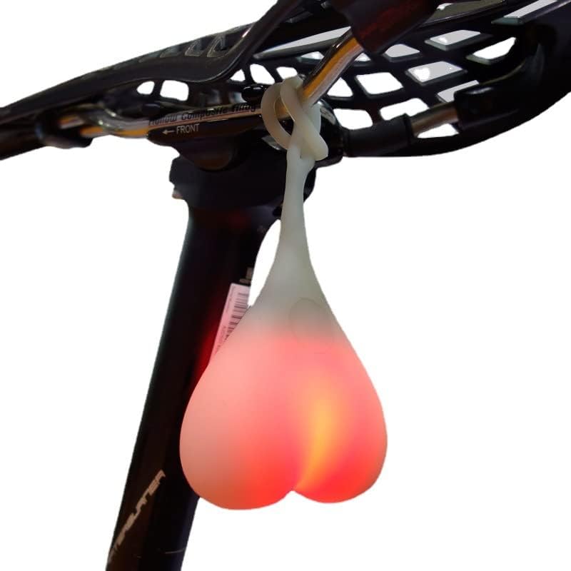 Bike Tailight,Cycling Tail Light LED Back Ball Light Heart-Shaped Rear Lights Night Warning Red