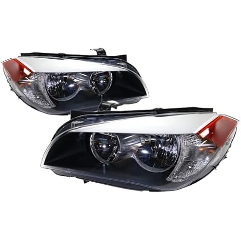 HEADLIGHTSDEPOT Headlight Set Compatible With BMW X1 2013-2015 CAPA Certified Halogen Left Driver And Right Passenger Side Cover