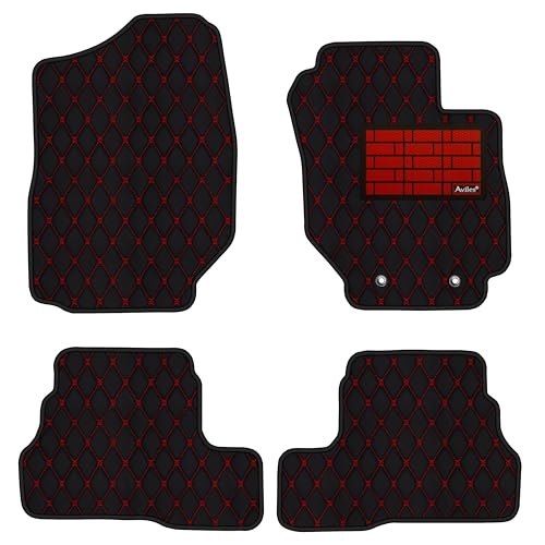 【次世代レザーマット】Aviles スズキ 新型 ジムニー JB64W ジムニーシエラ JB74W フロアマット(02:MT車, 05:ライチ柄 × 黒)