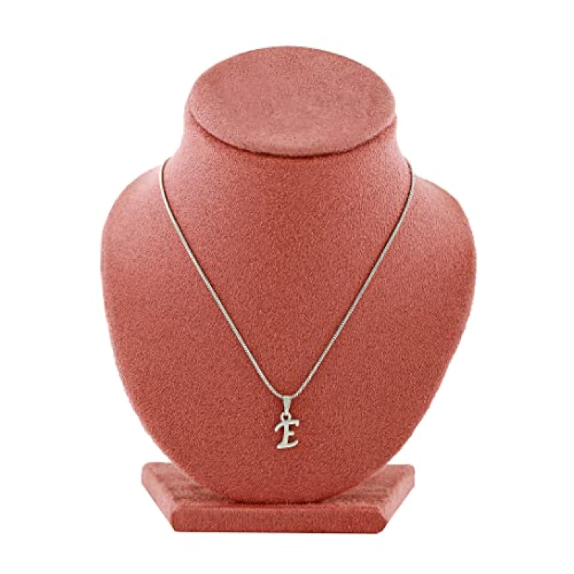 Initial Letter Charm Pendant Necklace