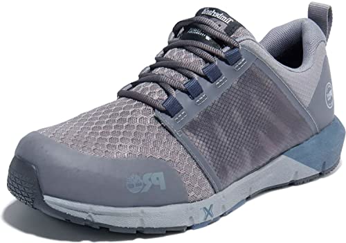 Timberland PRO Men's Radius Composite Safety Toe Industrial Athletic Work Shoe, Grey/Navy, 11 M
