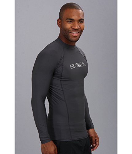 Image of O'Neill Men's Basic Skins Long Sleeve Rashguard, UPF 50+ Sun and Rash Protection for Surfing and All Outdoor Activities