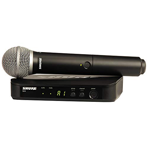 Microfone de Mão Sem Fio Shure BLX24/PG58, Cápsula PG58 3 Microfone de Mão Sem Fio Shure BLX24/PG58, Cápsula PG58 - Imagem 3