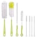 Produktbild Vicloon Flaschenbürsten, Langer Griff Reinigungsbürste, Flasche Reinigungsbürsten, Tassenbürste, Lange Bürsten mit Nylonborsten, 4*Lange Reinigungsbürste und 4*Schlauchbürste, für Babyflaschen, Glas